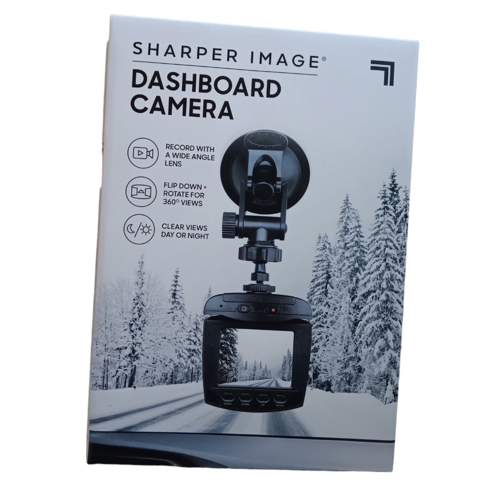 Sharper Image Dashboard Recording Security Vehicle Camera